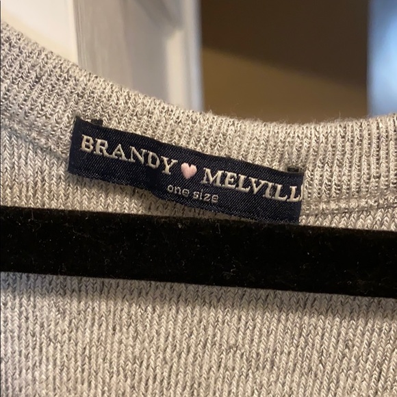 Brandy Melville Gray Oversized Sweater - Picture 3 of 5